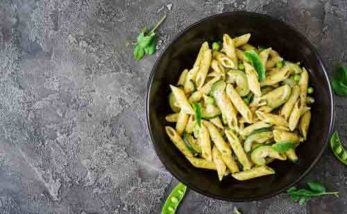 Pasta con pesto vegan